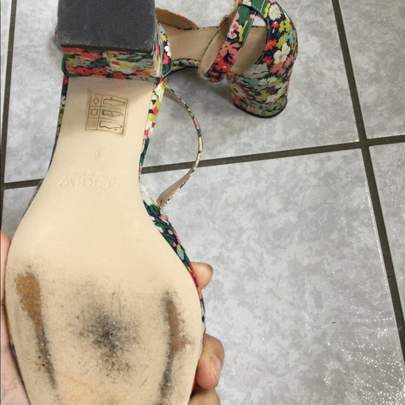 J crew Elliot liberty print heels size 8 - Picture 8 of 8